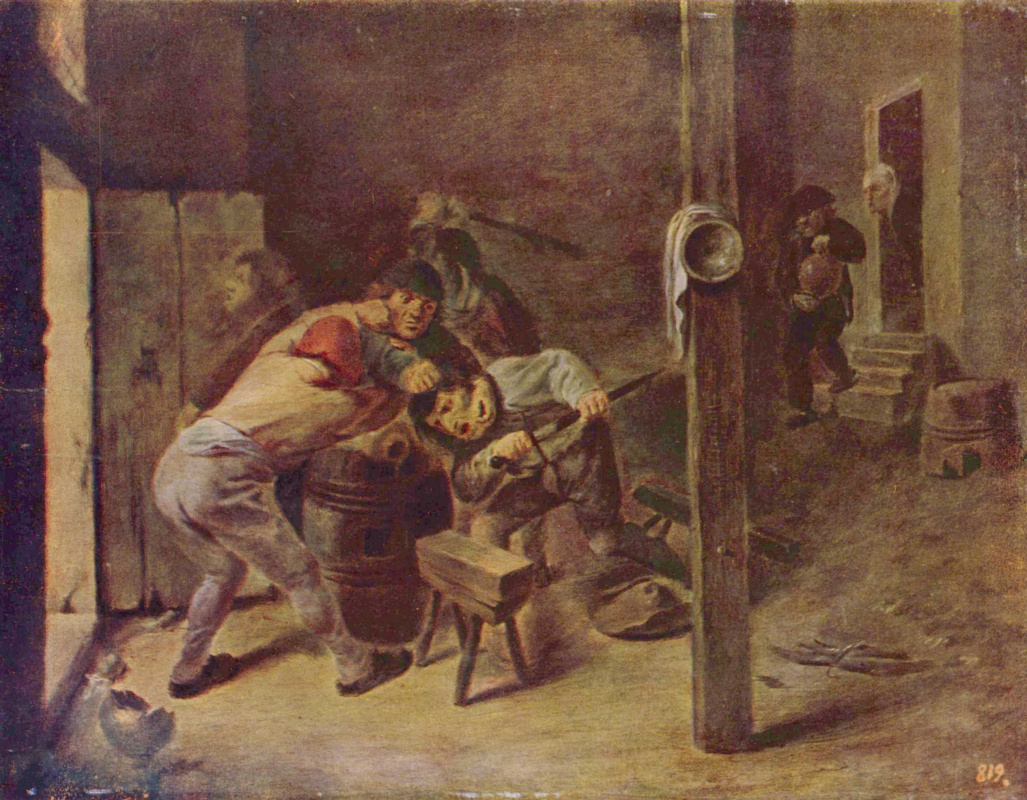 Adriaen Brouwer. Fight