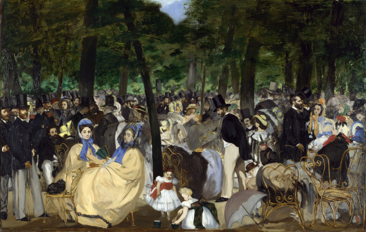 Edouard Manet. Music in the Tuileries gardens