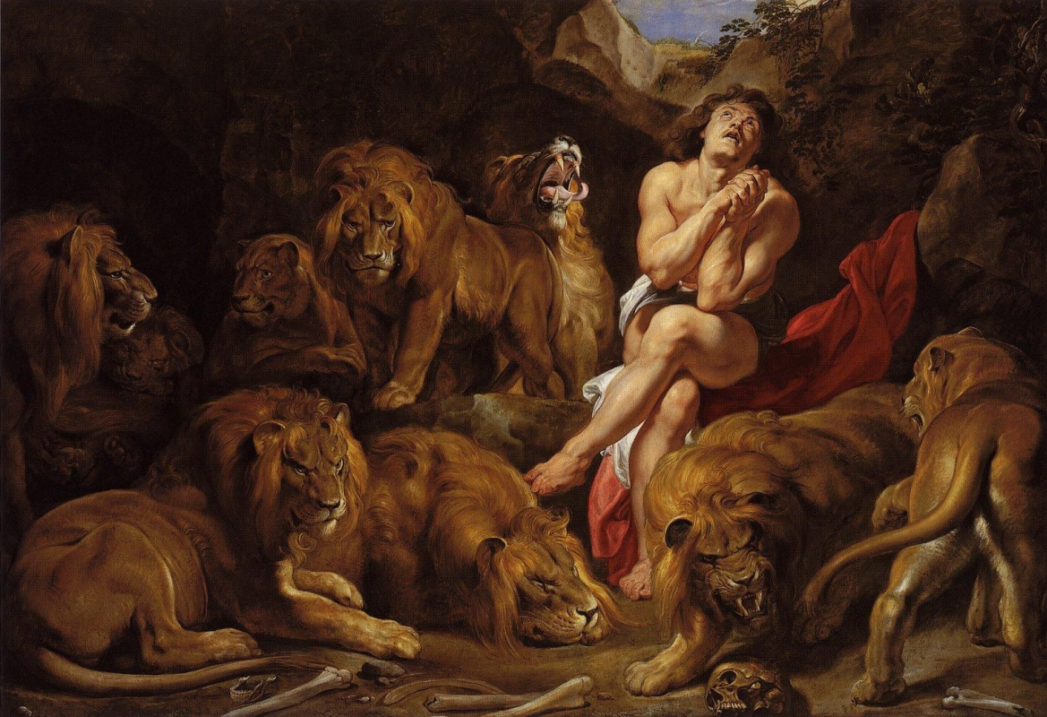 Peter Paul Rubens. Daniel in the pit with lions