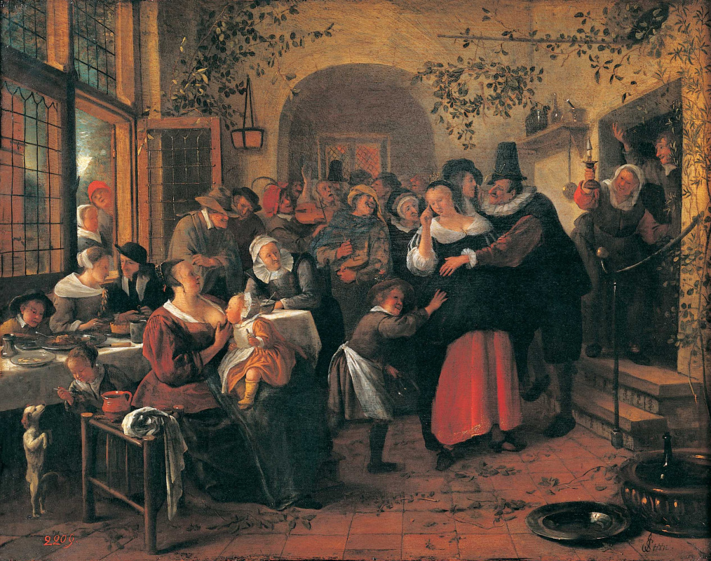 Jan Steen. Peasant wedding