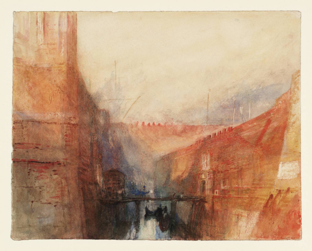 Joseph Mallord William Turner. Venice: an imaginary view of the Arsenal