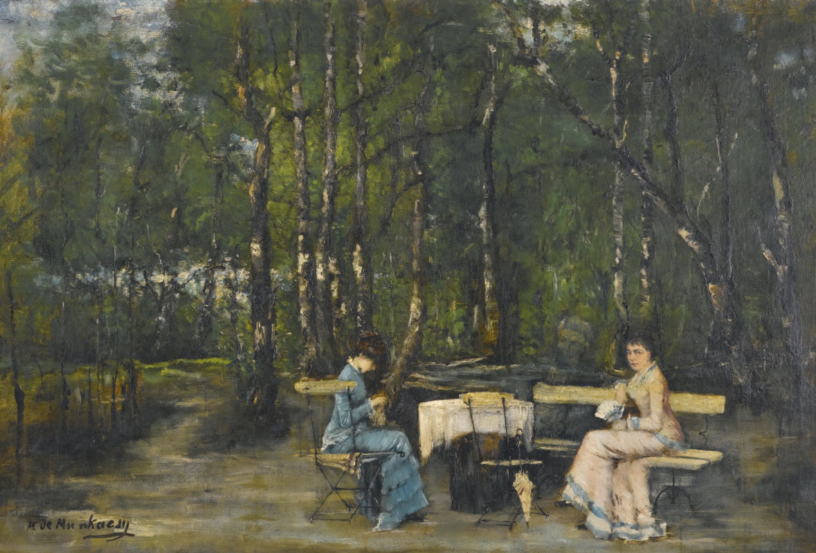 Mihály Munkácsy. In the Park in the afternoon