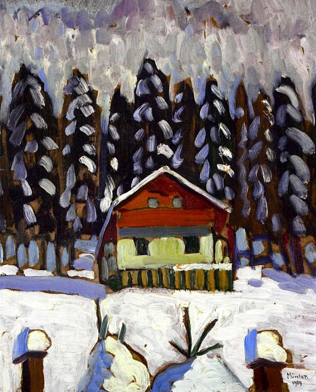 Gabriele Münter. The cabin in the woods