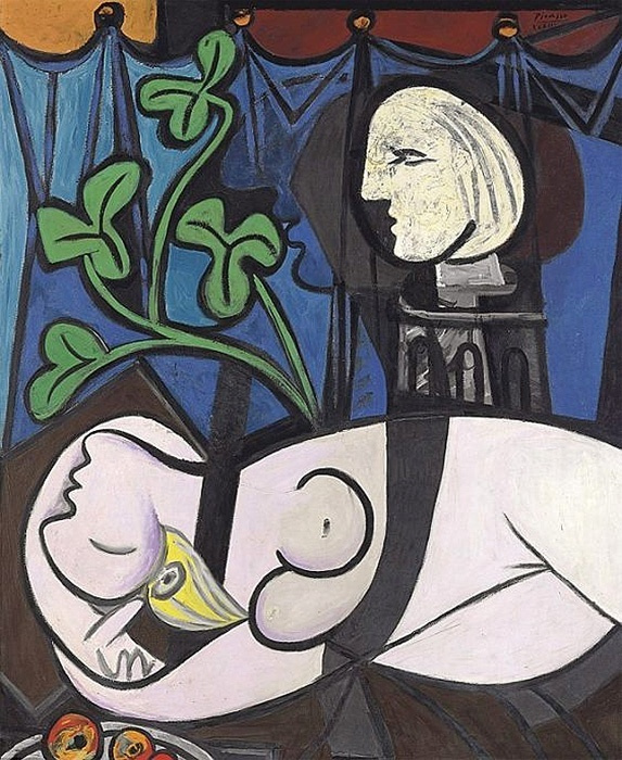 Pablo Picasso. Nu, feuilles vertes et buste