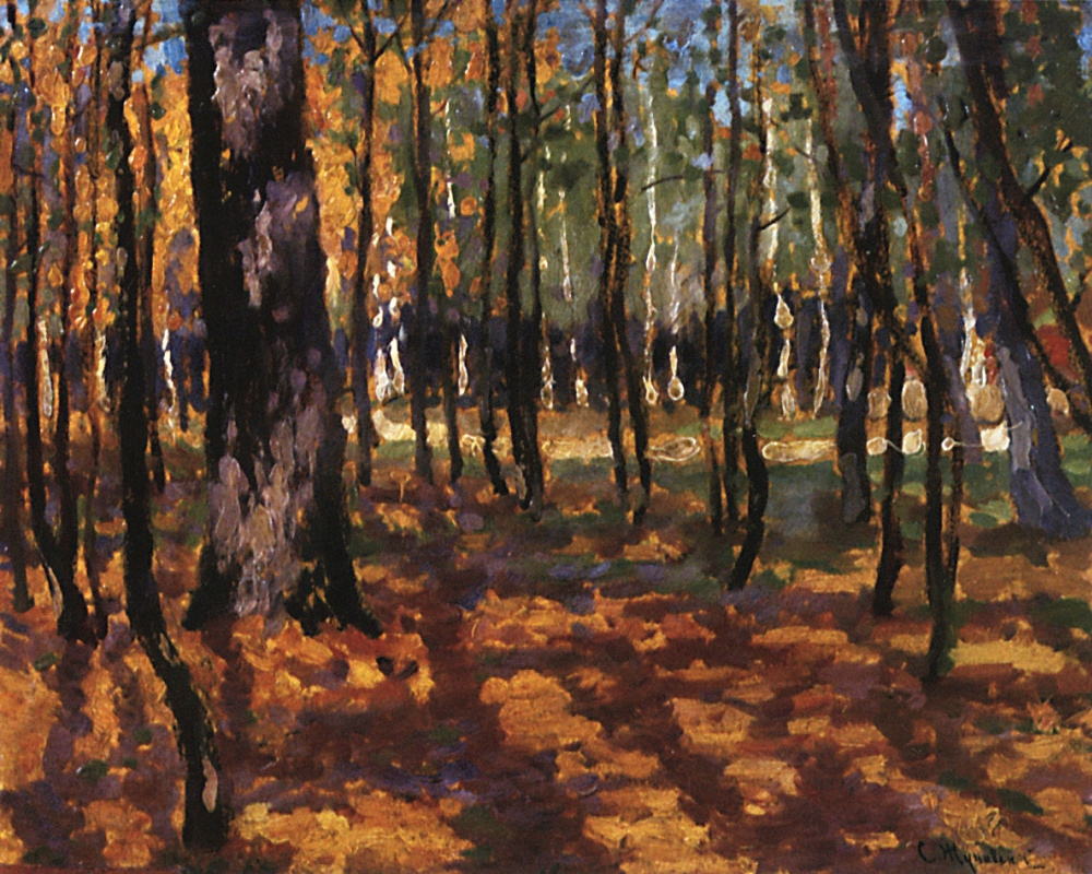 Stanislav Yulianovich Zhukovsky. Landscape. Forest