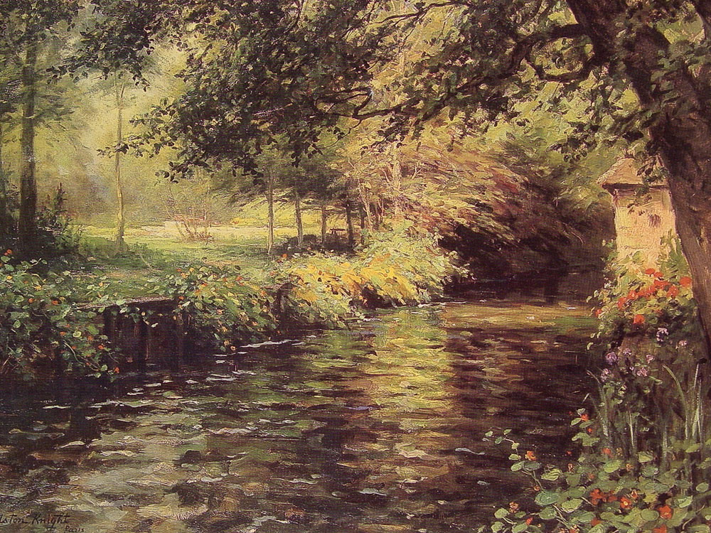 Louis Aston Knight. A Sunny morning at beaumont Le Roger