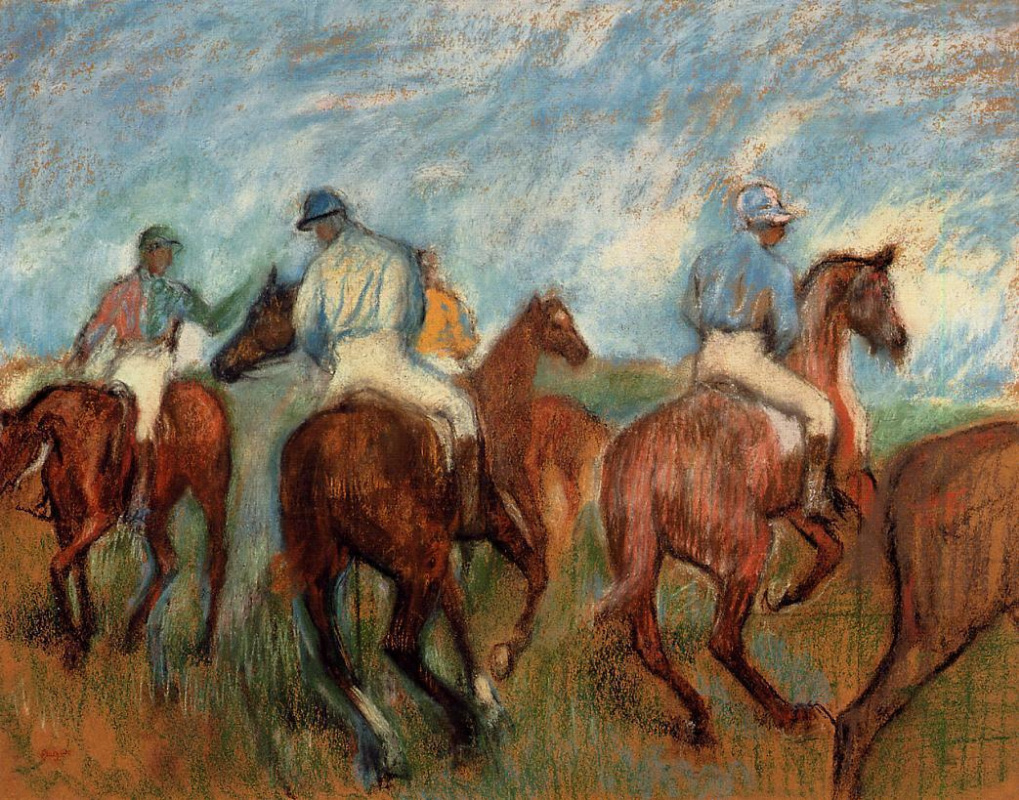 Edgar Degas. Jockeys