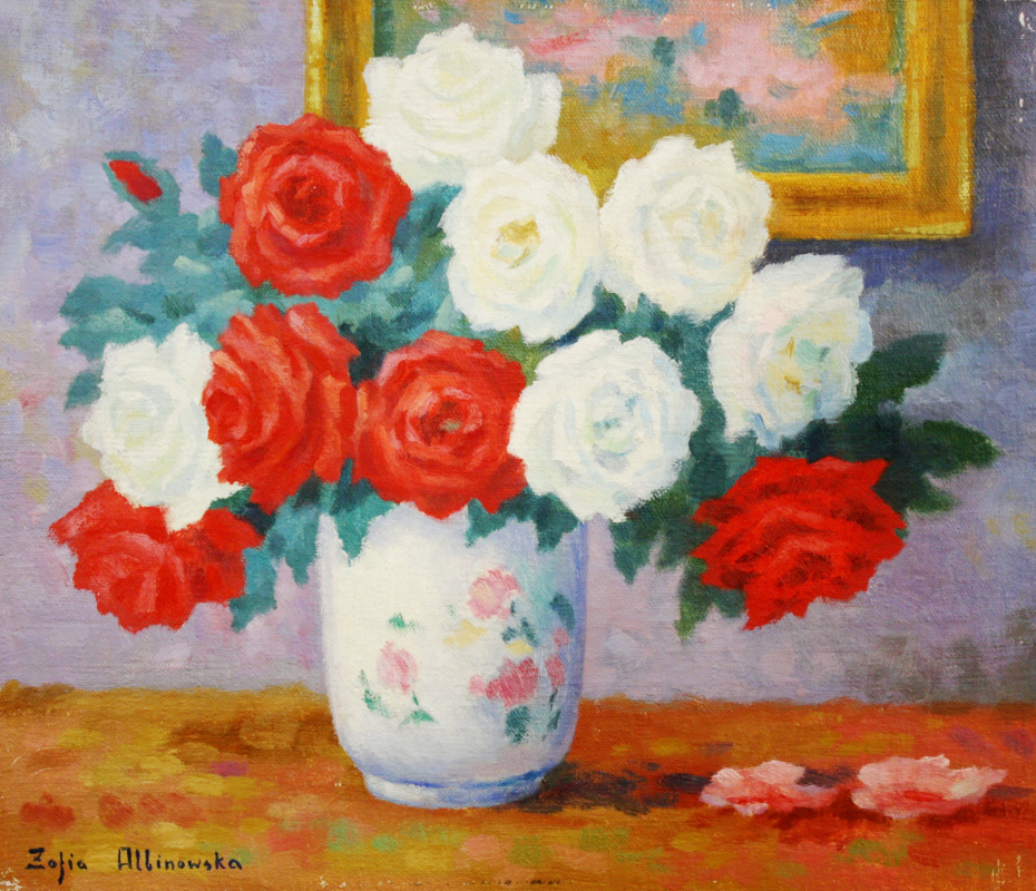 Sofia Yulianovna Albinovskaya-Minkevich. Still life, flowers