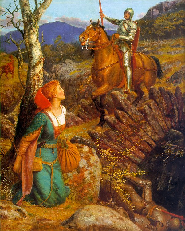 Arthur Hughes. Overthrow of the Rusty Knight