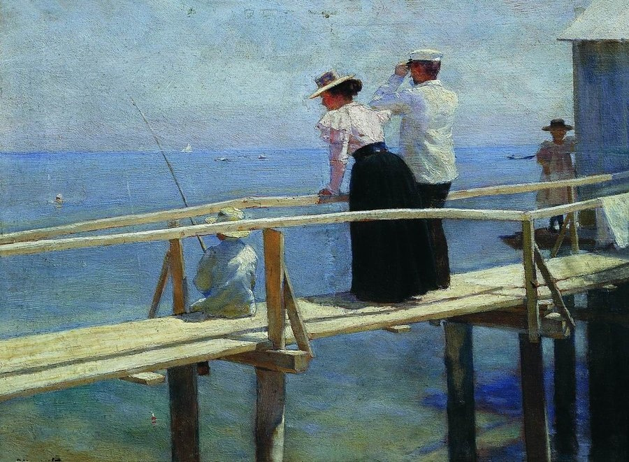 Petr Alexandrovich Nilus (Slovetsky). On the bridge
