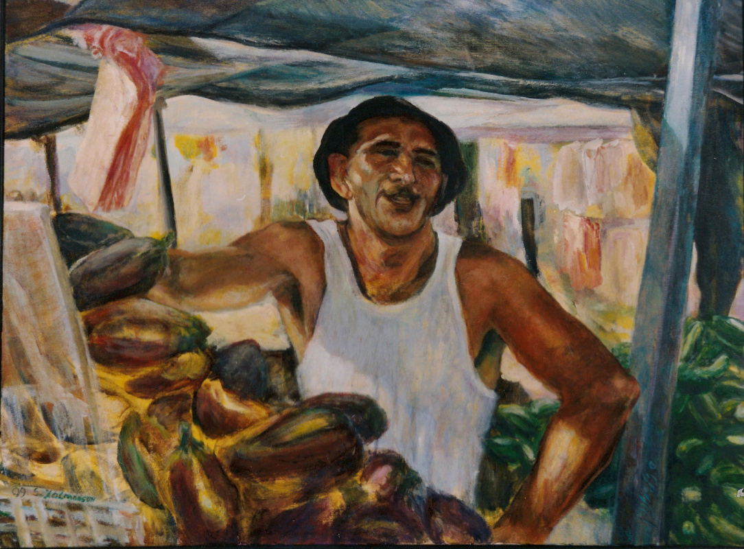 Silva Iosifovna Zalmanson. Portrait of a seller of vegetables