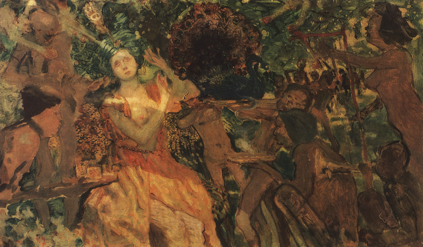 Константин Андреевич Сомов. Lyudmila in the garden of Chernomor. On the subject of the poem as Pushkin's "Ruslan and Lyudmila"