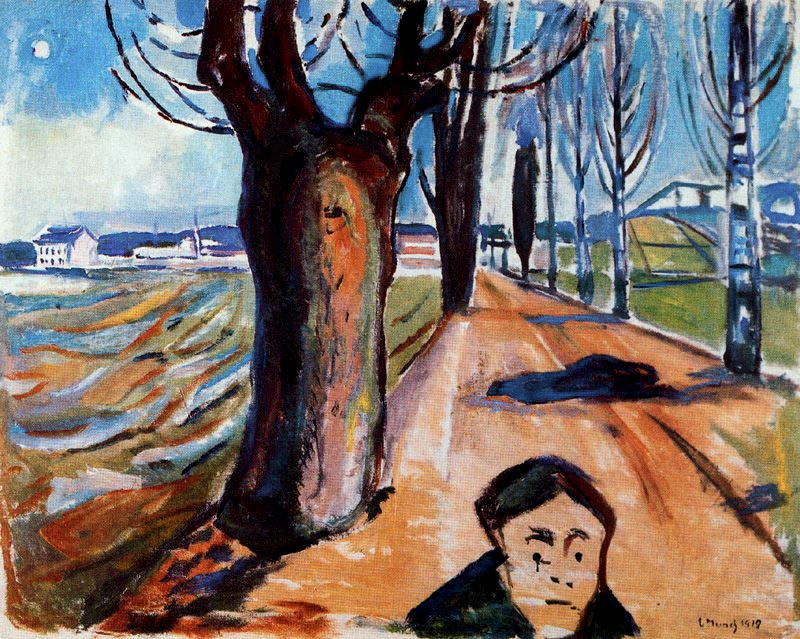 Edward Munch. Killer on the road