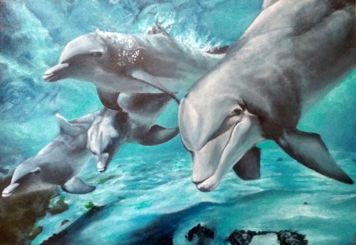 Valentina Tomilova. Dolphins