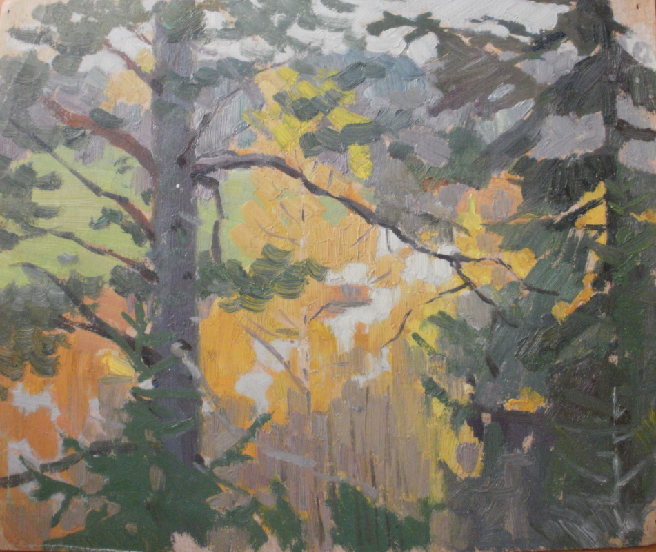Nina Vasilievna Sedova. In the forest, autumn