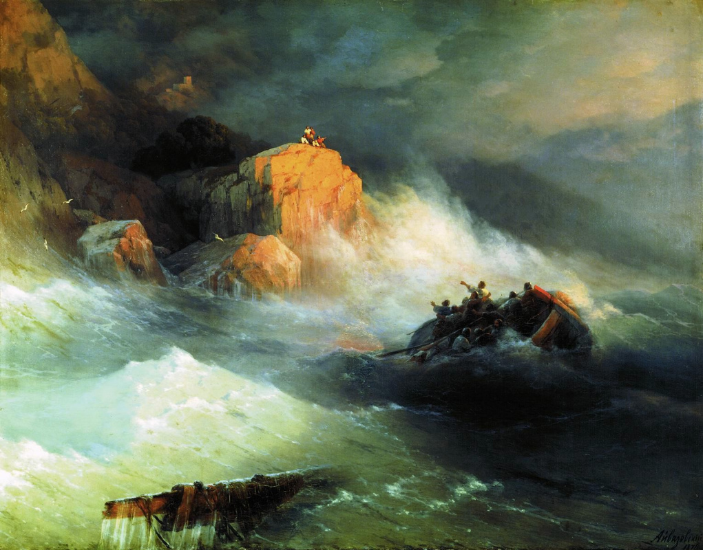 Ivan Aivazovsky. Naufragio