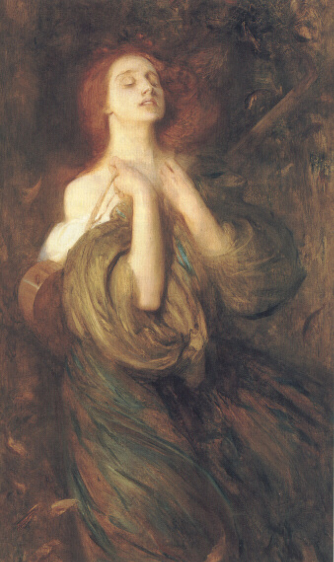 Dante Gabriel Rossetti Proserpine, 1874, 61×125 cm: Descripción de