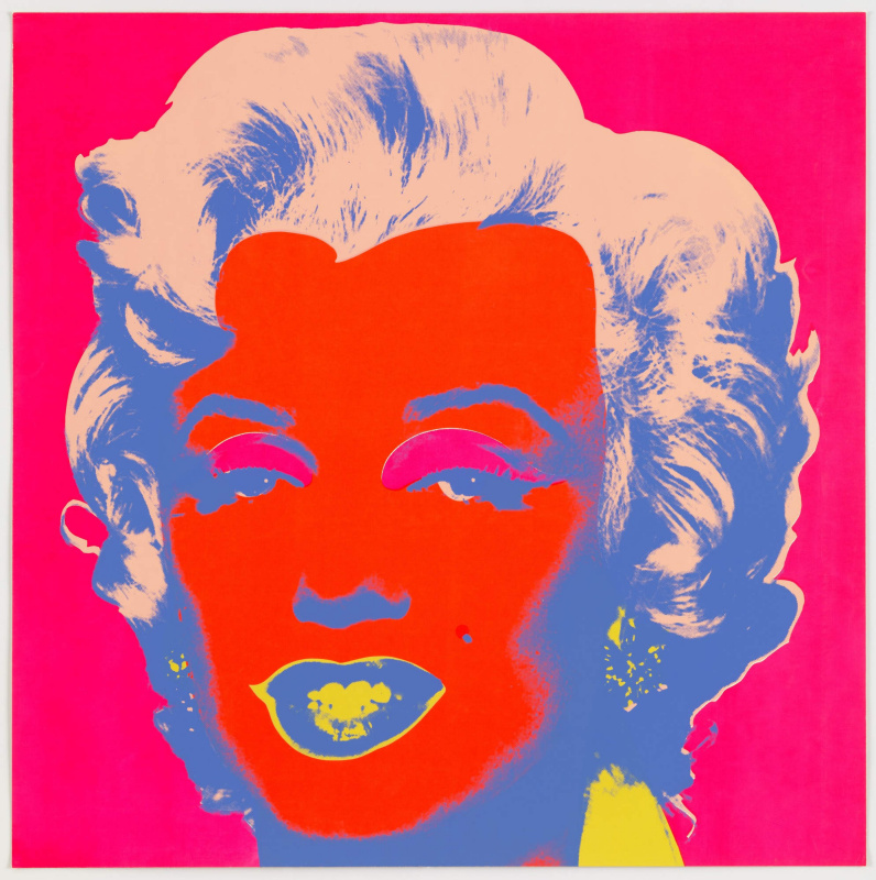 Andy Warhol. Monroe in red
