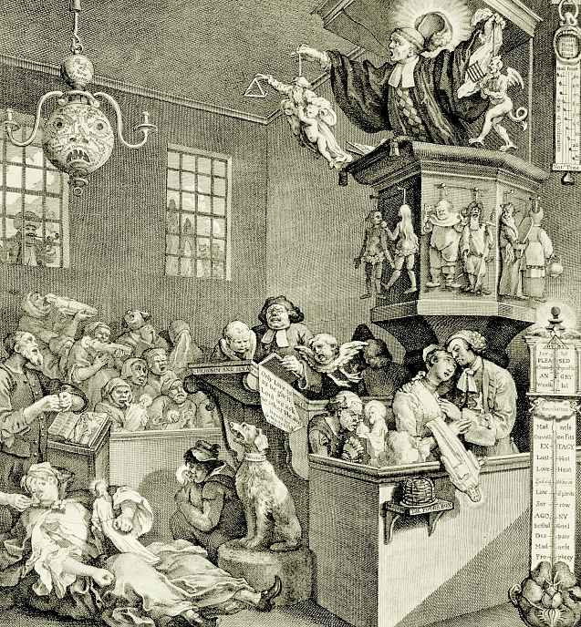 William Hogarth. Shows the enthusiasm