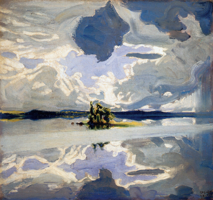 Akseli Gallen-Kallela. Clouds Above a Lake