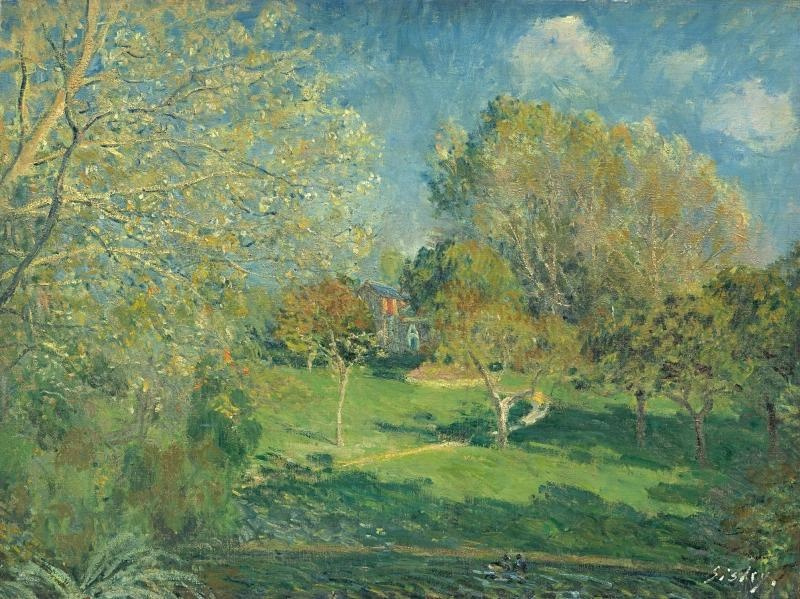 Alfred Sisley. The Garden of Hoschedé, Montgeron