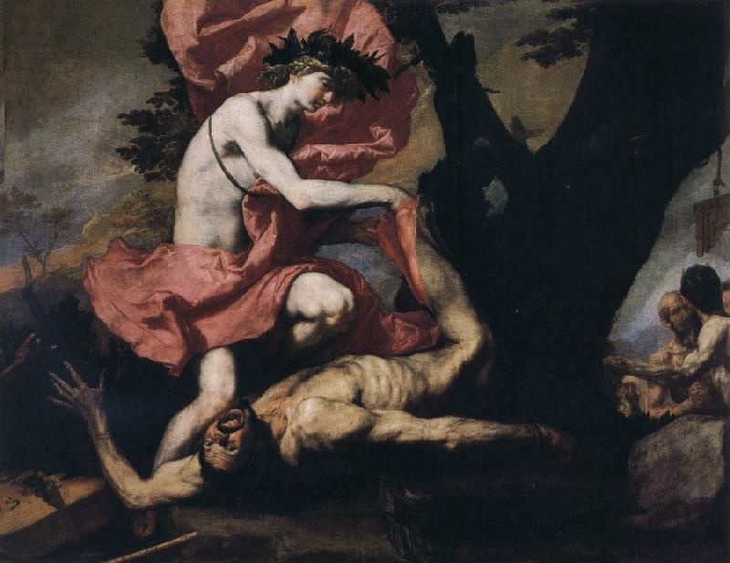Jose de Ribera. Apollo and Marsyas