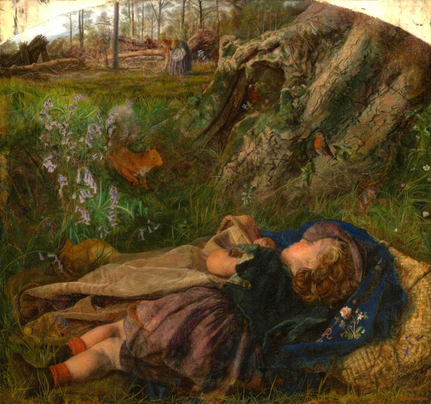 Arthur Hughes. Daughter of a lumberjack