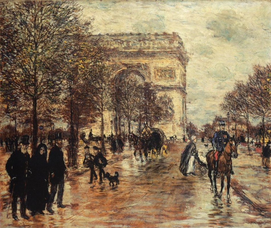 Jean-François Raffaelli. Champs Elysees