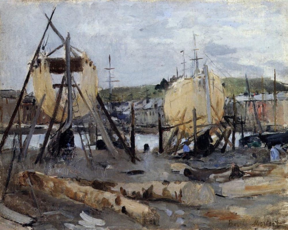 Berthe Morisot. The construction of the boat