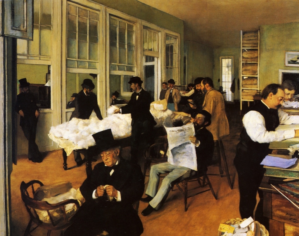 Edgar Degas. A cotton office in New Orleans