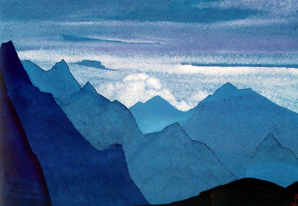 Nicholas Roerich. The Himalayas (Rose dusk in the mountains)