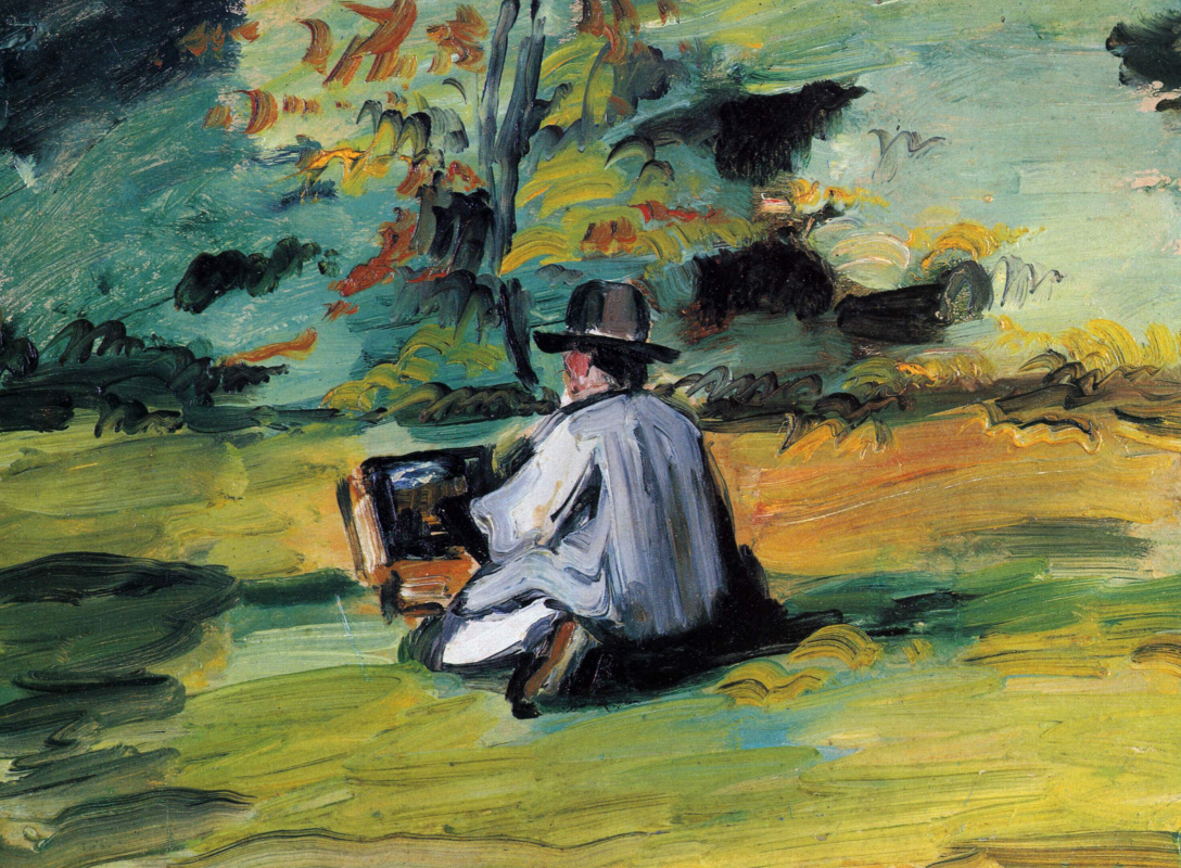 Paul Cezanne. The artist at work