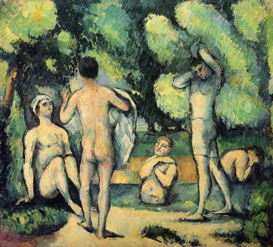 Paul Cezanne. Bathers (Detroit)