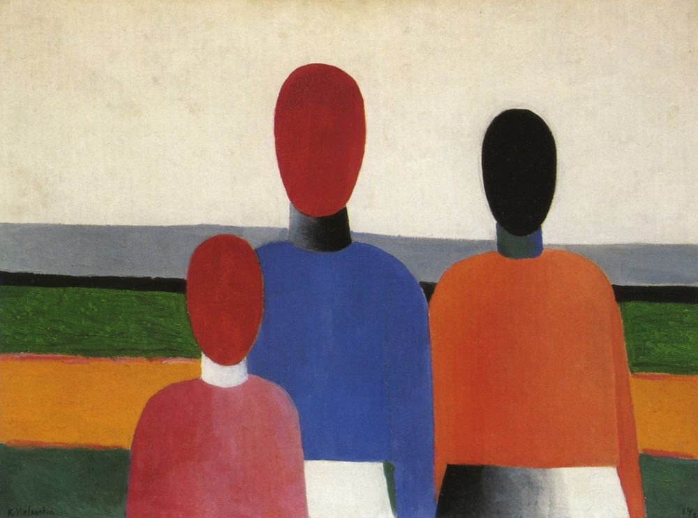 Kazimir Malevich. Three female figures
