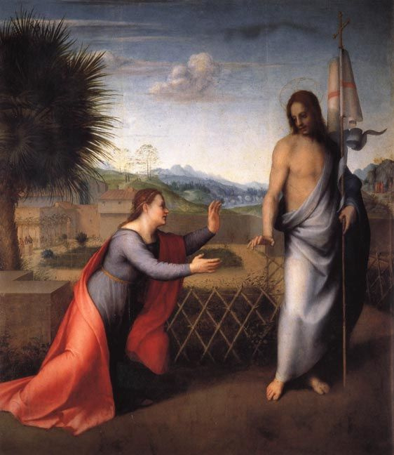 Andrea del Sarto. Noli me tangere (touch me Not)