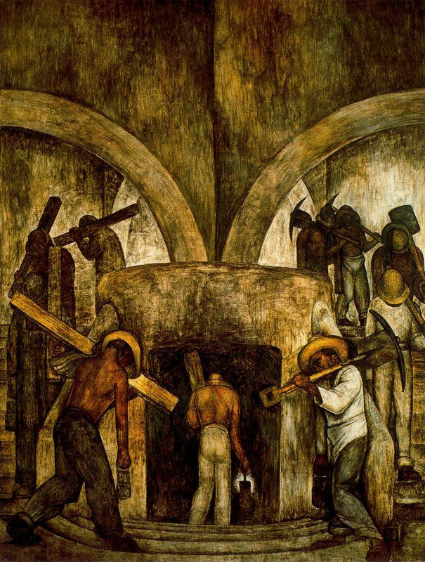 Diego Maria Rivera. Entrance to the mine