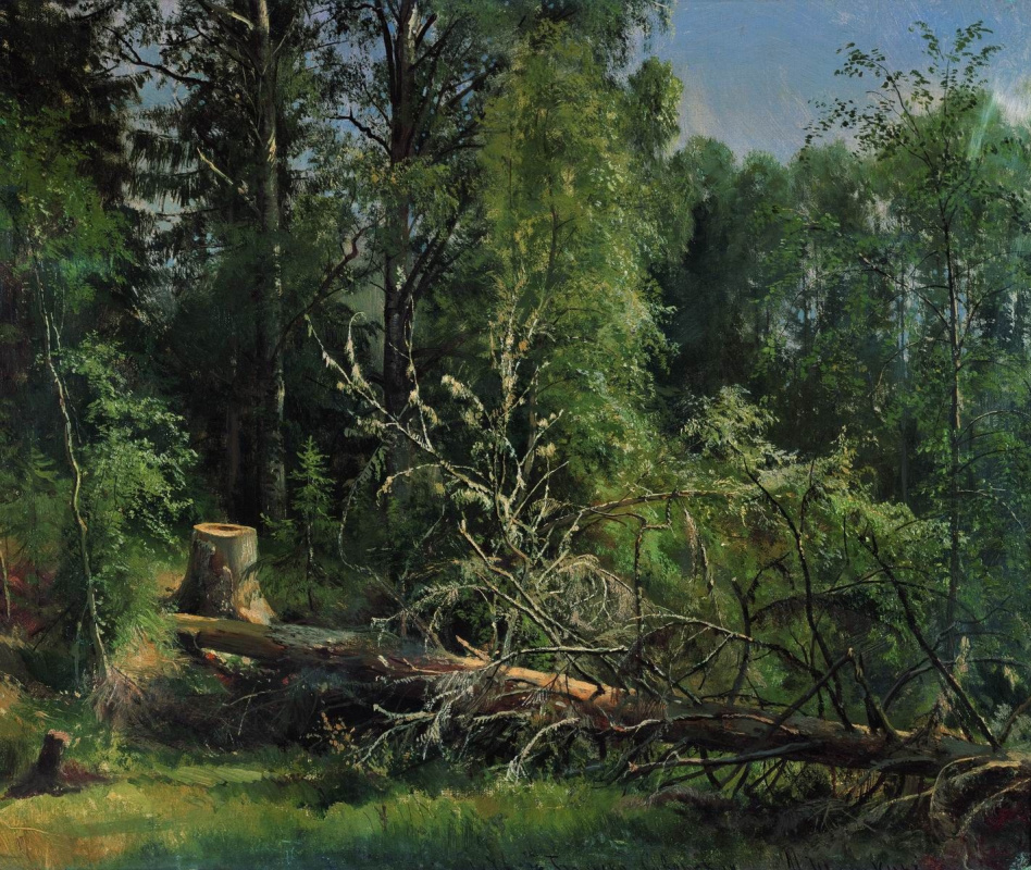 Ivan Ivanovich Shishkin. Felled tree