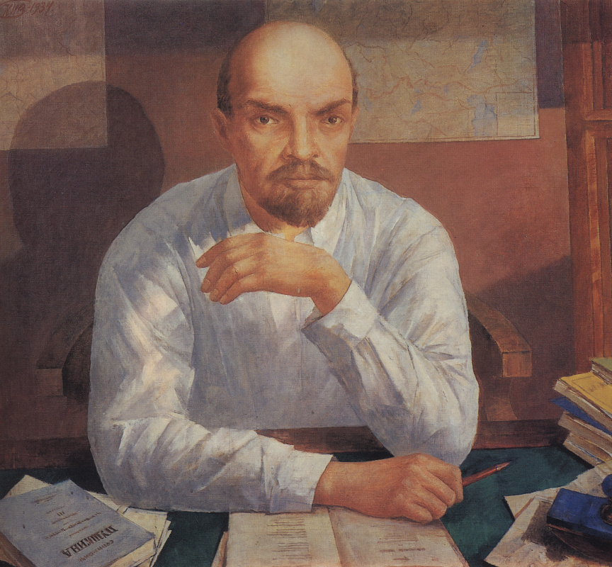 Kuzma Sergeevich Petrov-Vodkin. Portrait Of V. I. Lenin