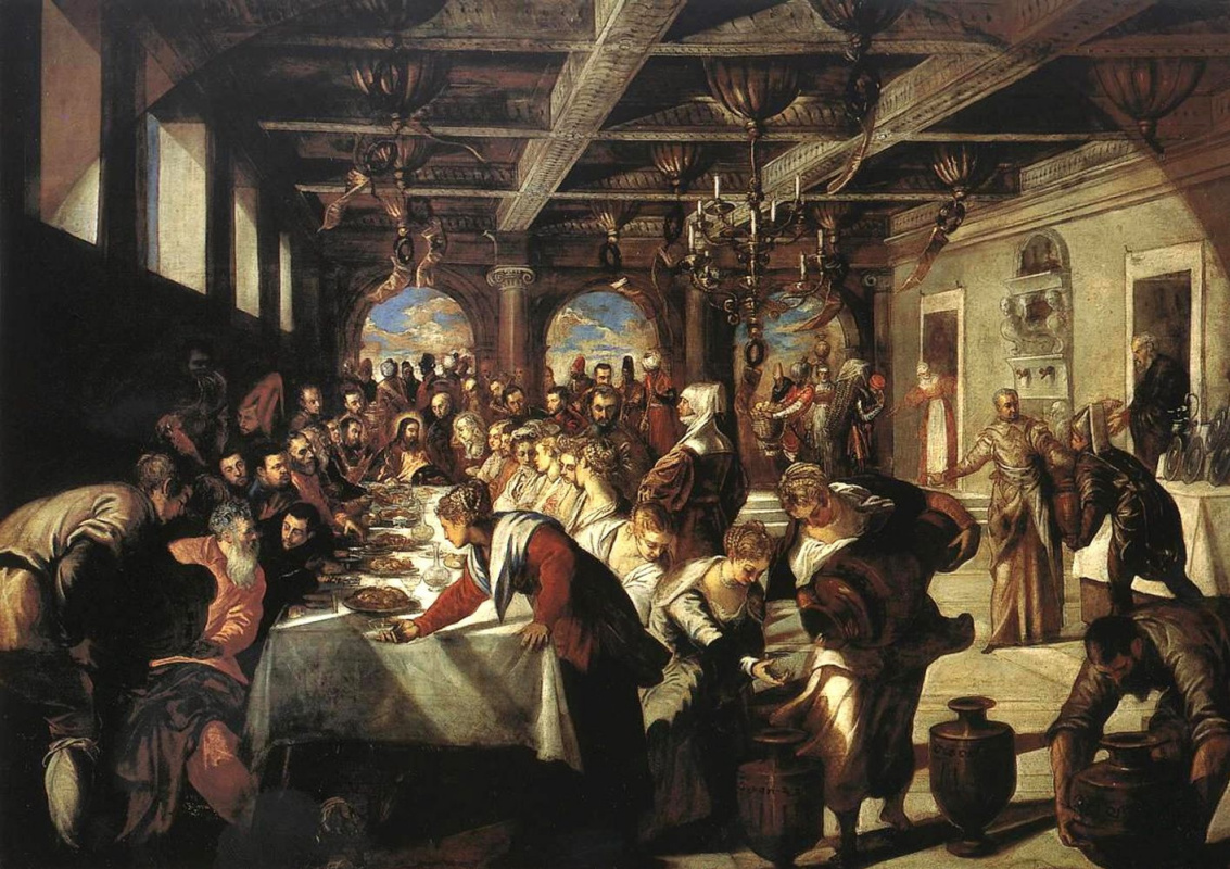 Jacopo (Robusti) Tintoretto. Marriage in Cana of Galilee