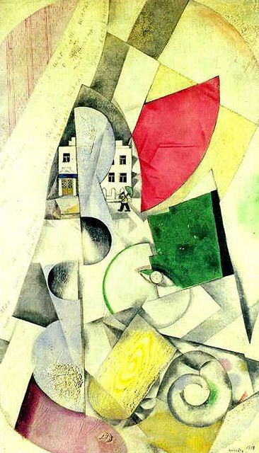 Marc Chagall. Cubist landscape