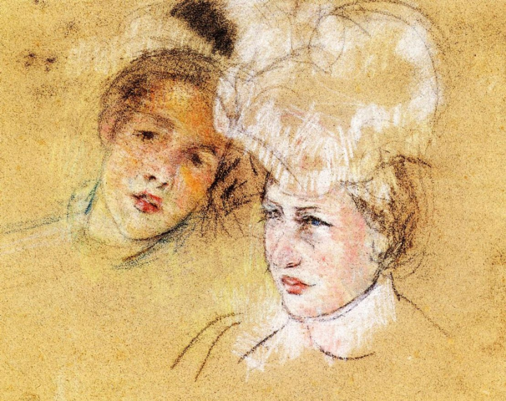 Mary Cassatte. Leontine and unknown friend