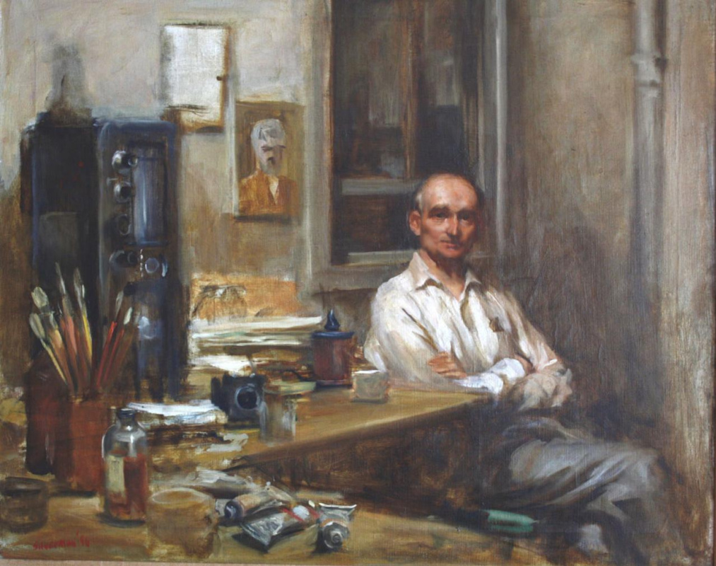 Burton Silverman. Portrait Of Emile Goldfus