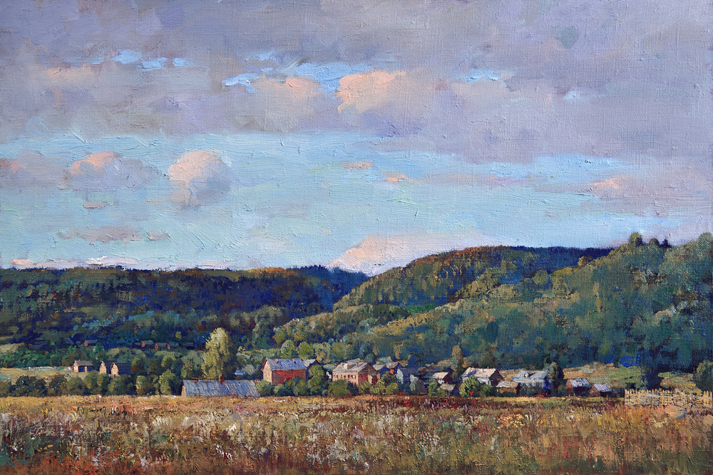 Aleksander Shevelyov. Views of Zamosc.oil on canvas.33,5 # 50,3 cm 2006