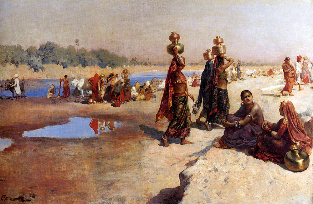 Edwin Lord Weeks. Porteurs d'eau ganga