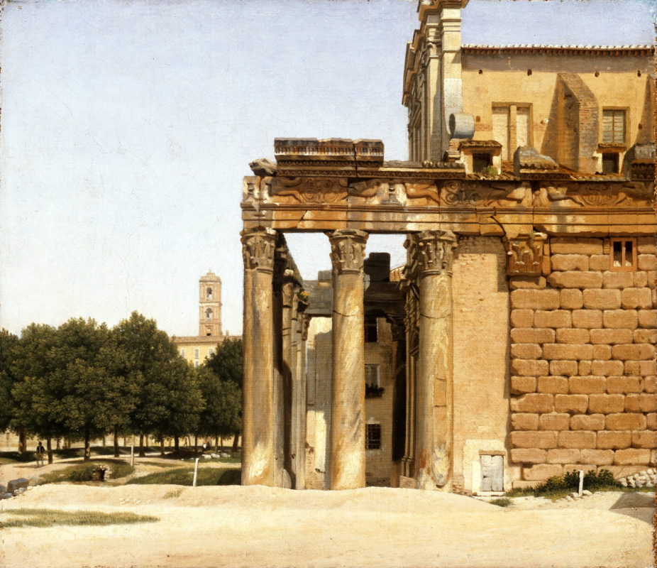 Christopher Wilhelm Eckersberg. View of Via Sacra, Rome