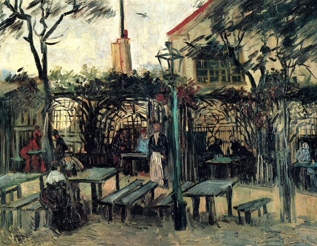 Vincent van Gogh. Dining under the open sky "Genett" in Montmartre