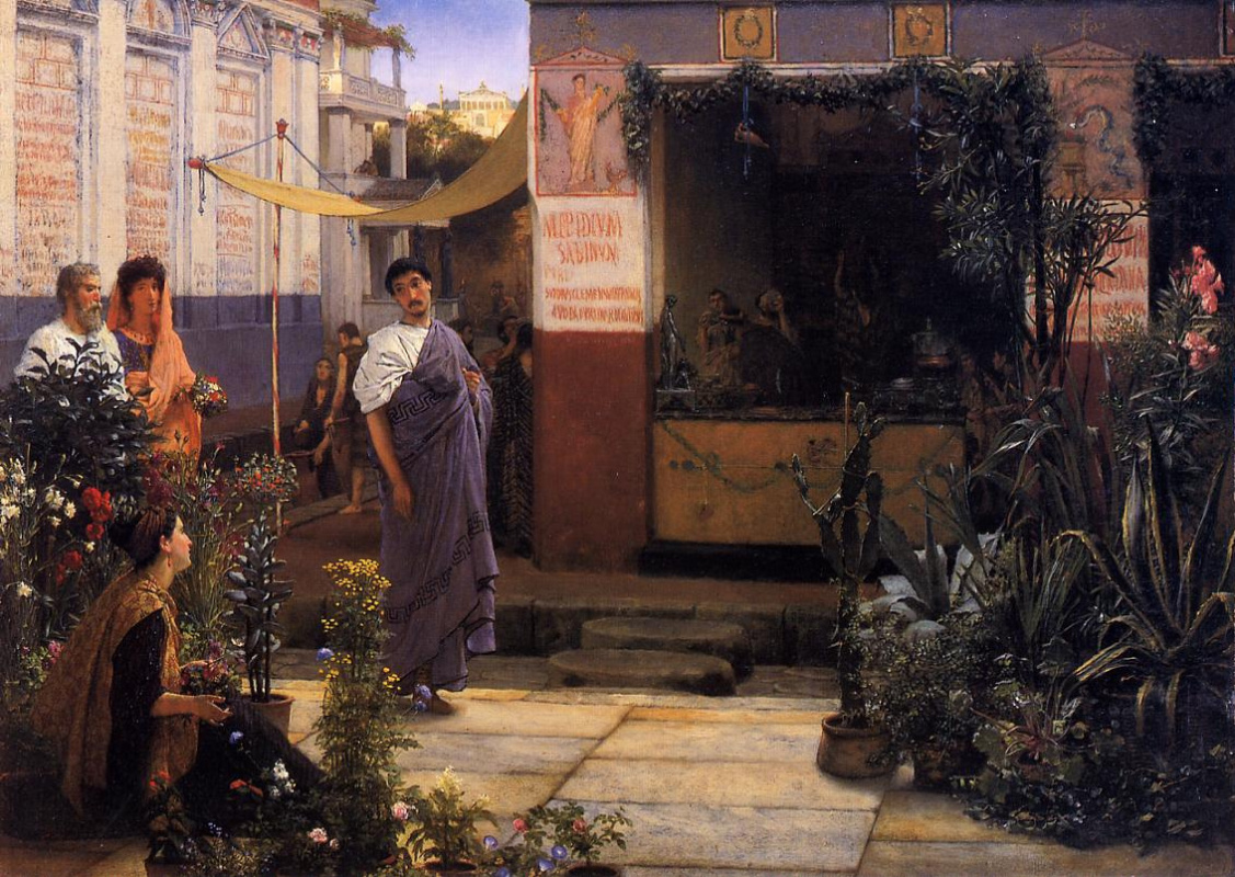 Lawrence Alma-Tadema. The Flower Market