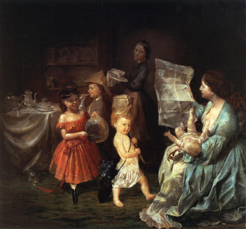 Lilly Martin Spencer. The spirit of war at home