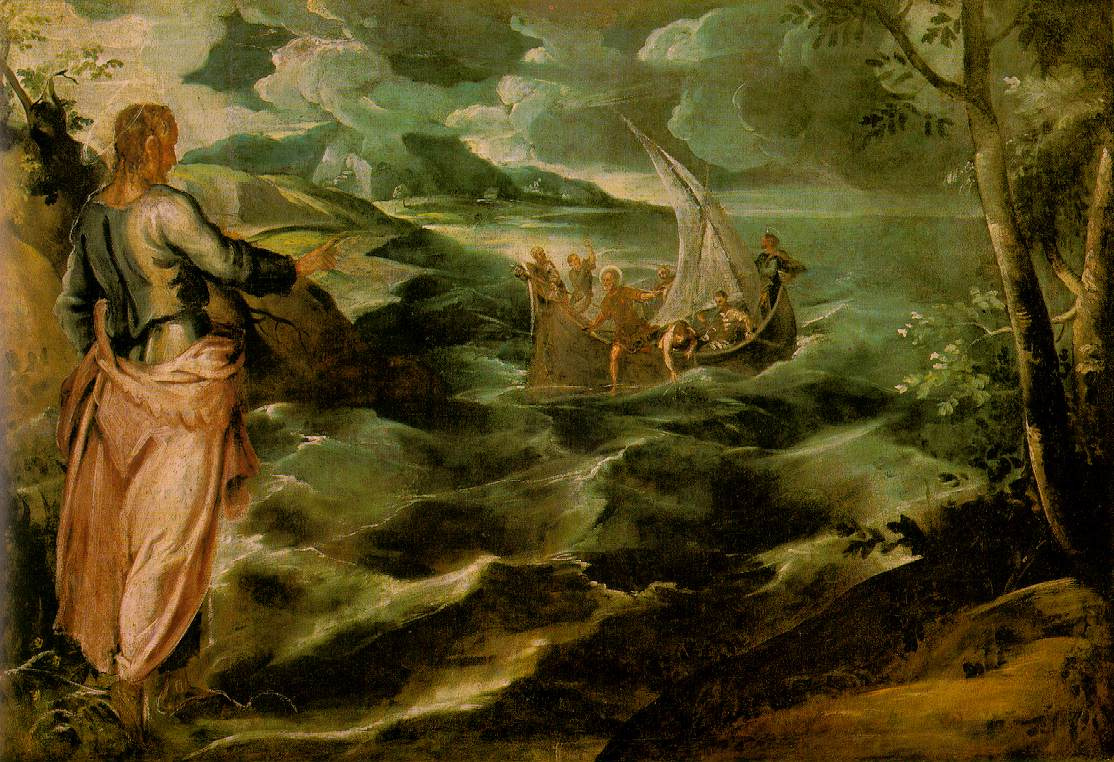 Jacopo (Robusti) Tintoretto. Christ in the Sea of Galilee