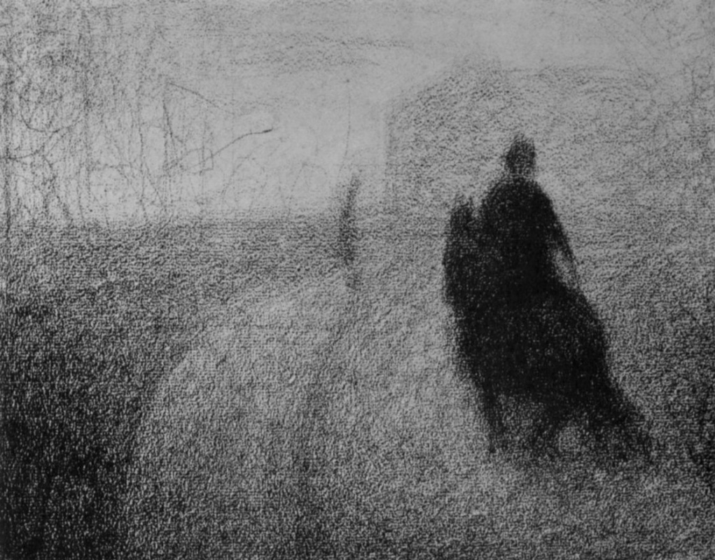 Georges Seurat. The rider on the street